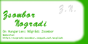 zsombor nogradi business card