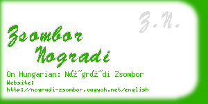 zsombor nogradi business card